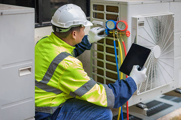 Professional Hvac Maintenance technician working in Churchton, MD